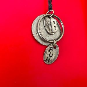 Fun Hand stamped silver necklace -“BE FUN!”